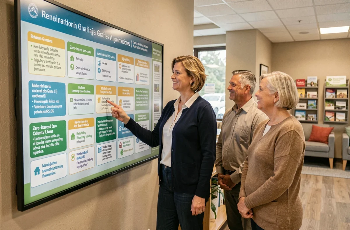 Conseillère d'Access Habitat présentant un panorama complet des aides financières à la rénovation énergétique